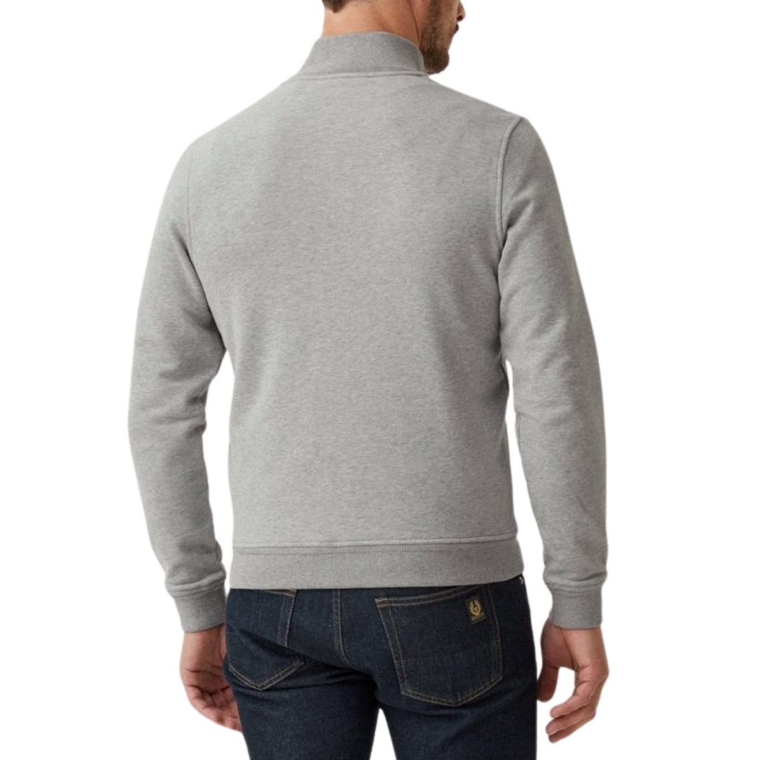 Belstaff Grey Zip-Up Sweatshirt XS