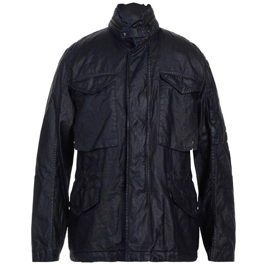 C.P. Company Lino Wax Medium Navy Blue Jacket