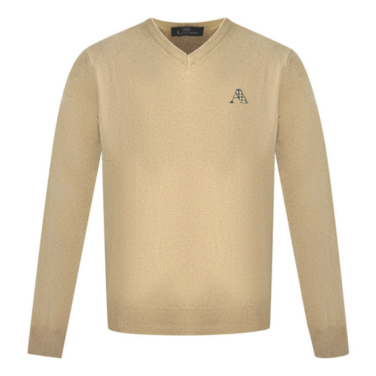 Aquascutum Mens Sweater 2036 900201 Beige