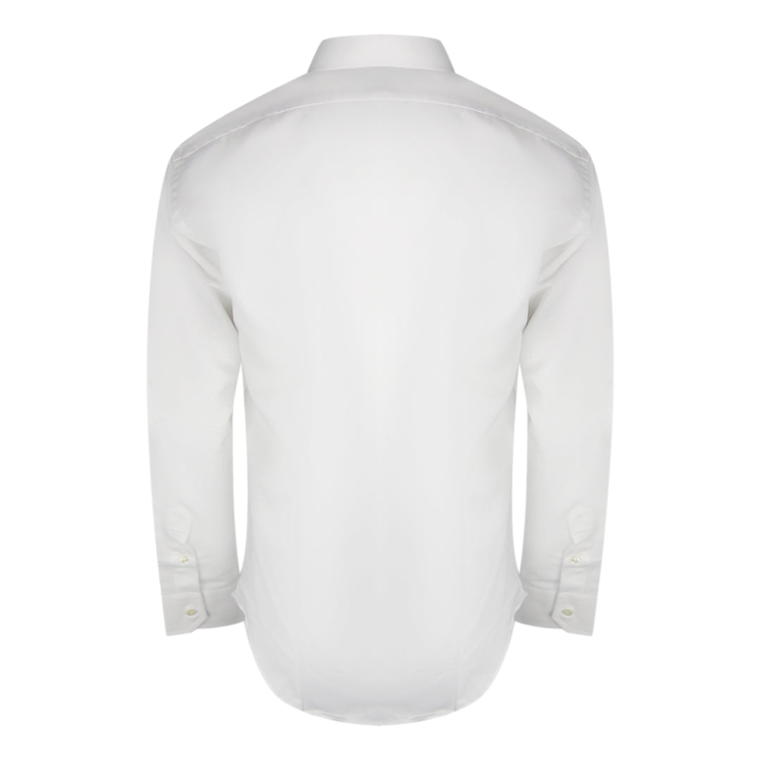 Aquascutum Branded Long Sleeve White Shirt