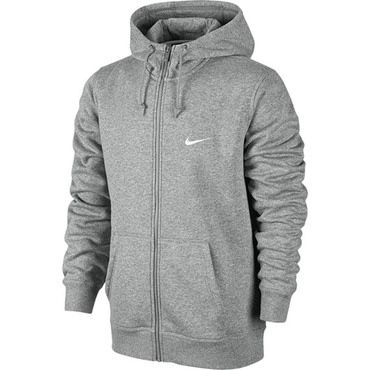 Nike Swoosh Logo Grey Zip-Up Hoodie XS