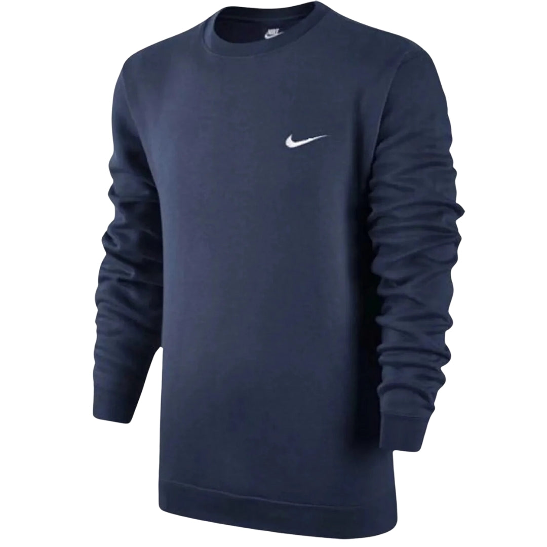 Nike Logo Crewneck Navy Blue Sweater XS