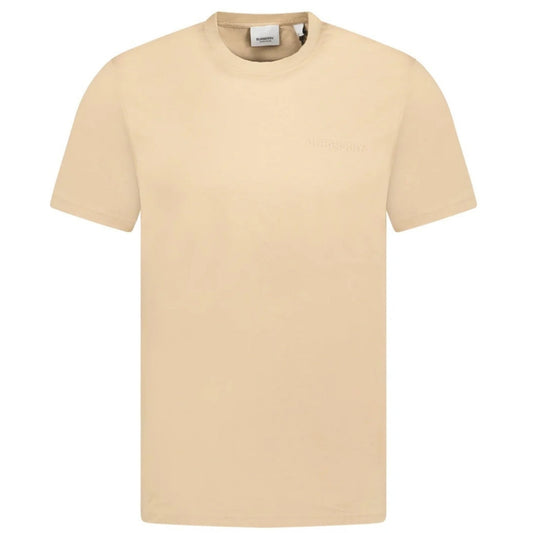 Burberry Monotone Logo Beige T-Shirt L