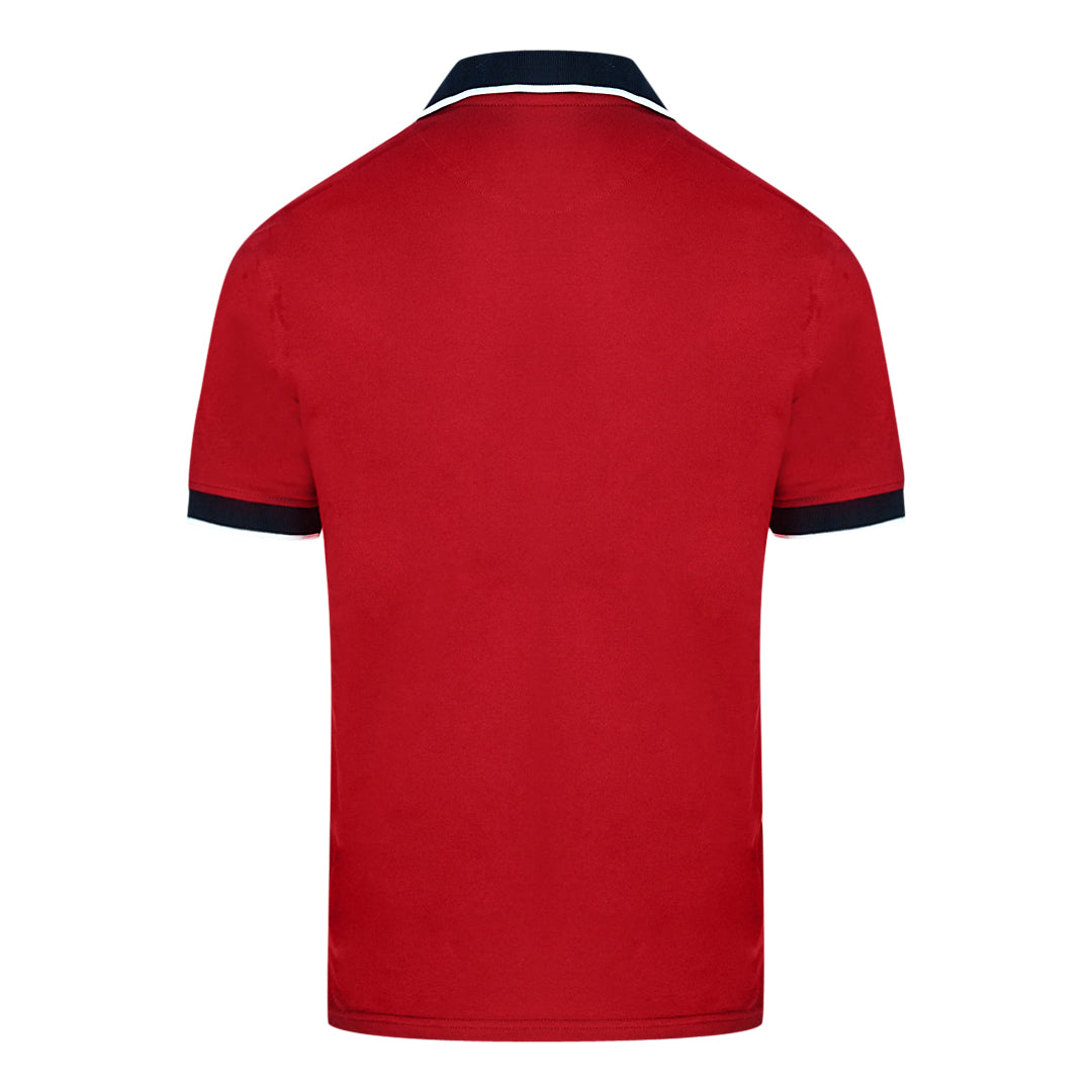 North Sails Colour Block Red Polo Shirt