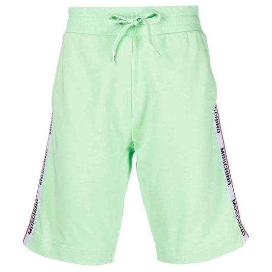 Moschino Branded Tape Legs Green Shorts XS