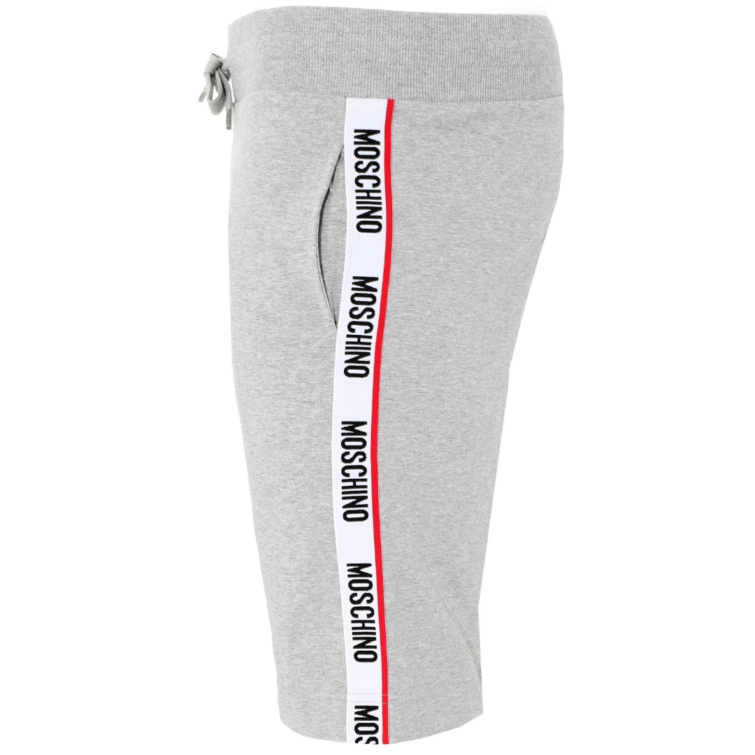 Moschino Branded Tape Legs Grey Shorts XS