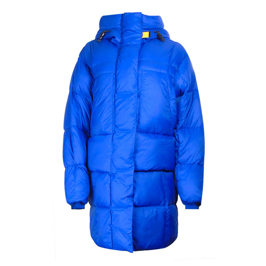 Parajumpers Bold Parka Kos Blue Long Hooded Down Jacket S