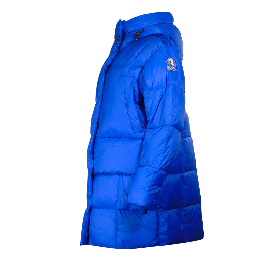 Parajumpers Bold Parka Kos Blue Long Hooded Down Jacket S