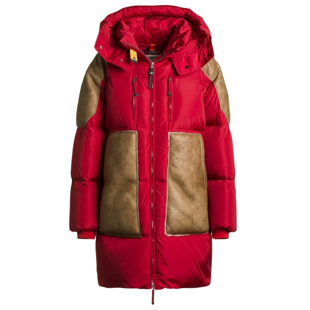 Parajumpers Carolina True Red LeatherJacket S