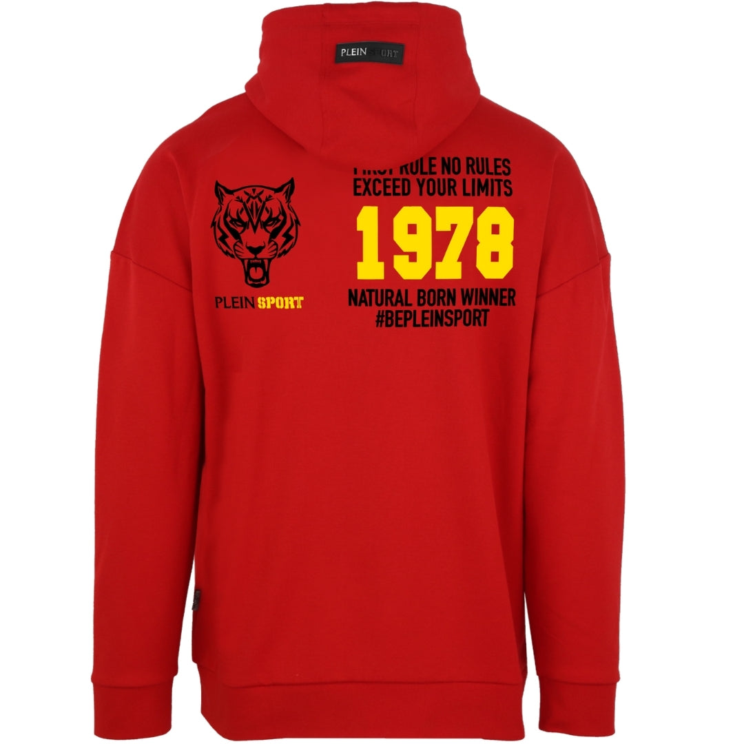 Plein Sport Natural Born Winner Red Hoodie S