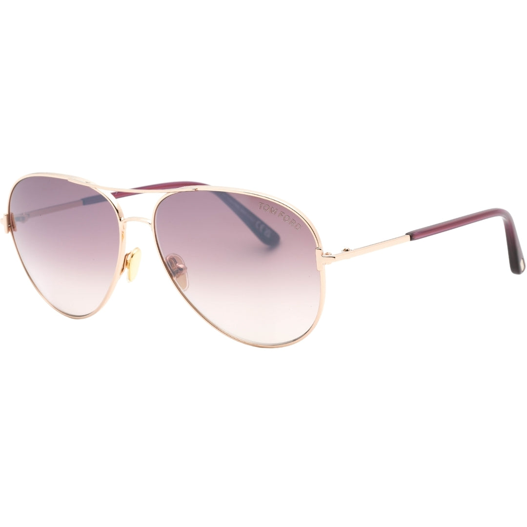 Tom Ford FT0823 Clark 28U Shiny Rose Gold Sunglasses 59/14/140