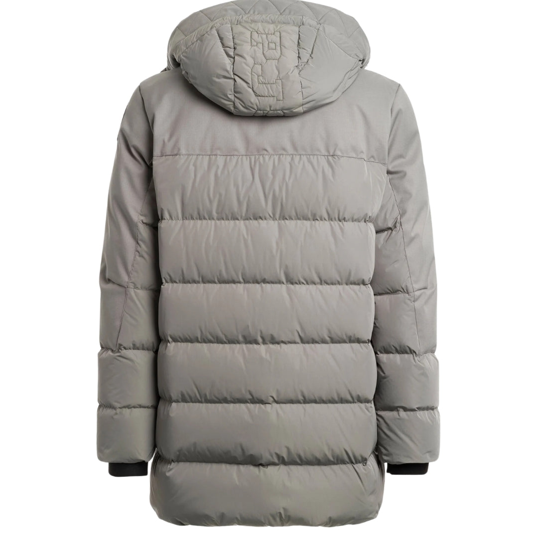 Parajumpers Hikari Grey Long Hooded Down Jacket L