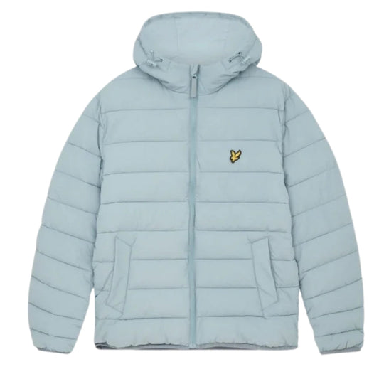 Lyle & Scott Branded Away Blue Hooded Puffer Jacket M