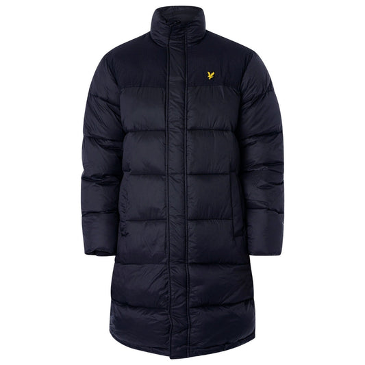 Lyle & Scott Longline Wadded Navy Blue Puffer Jacket S