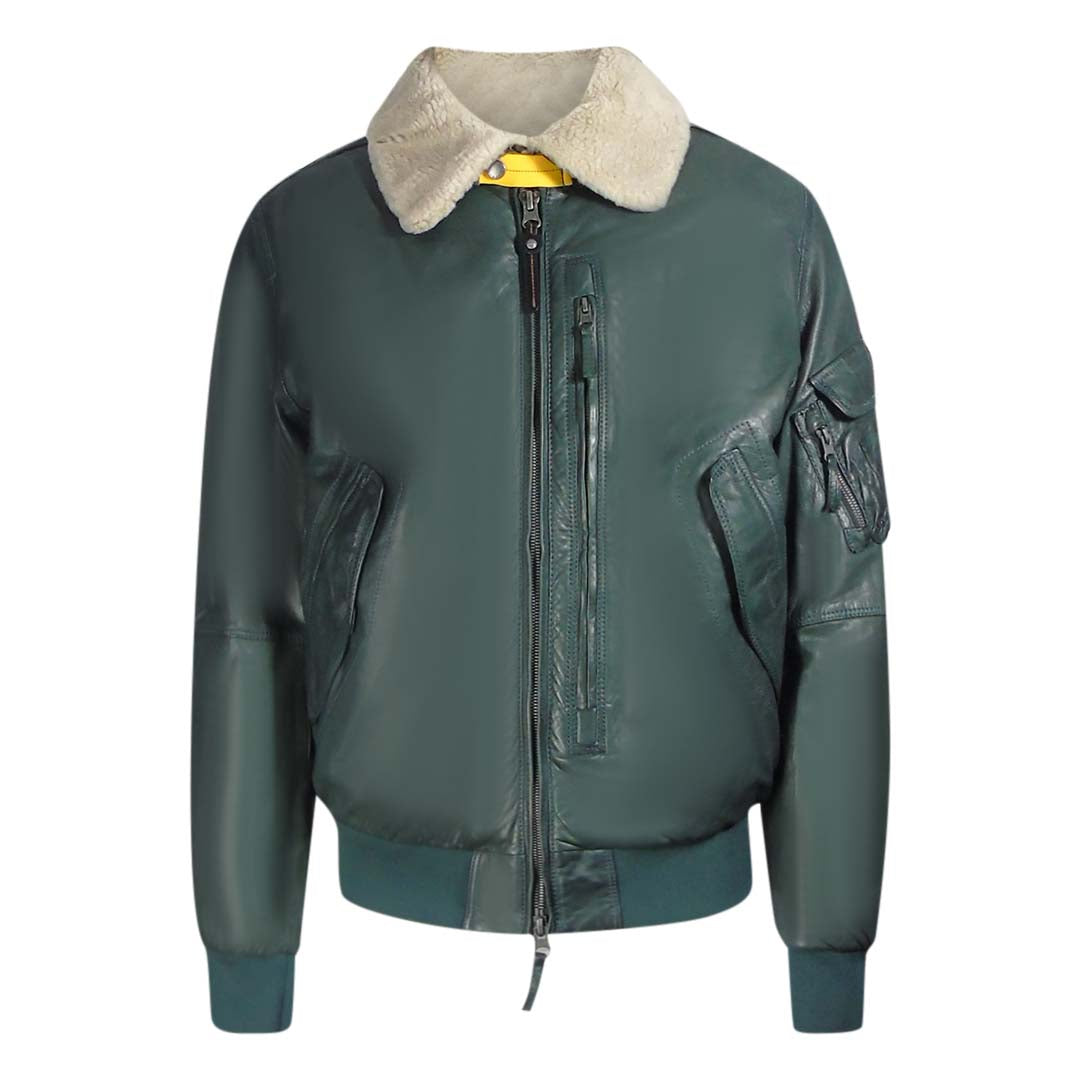 Parajumpers Josh Leather Green Gables leather Jacket L