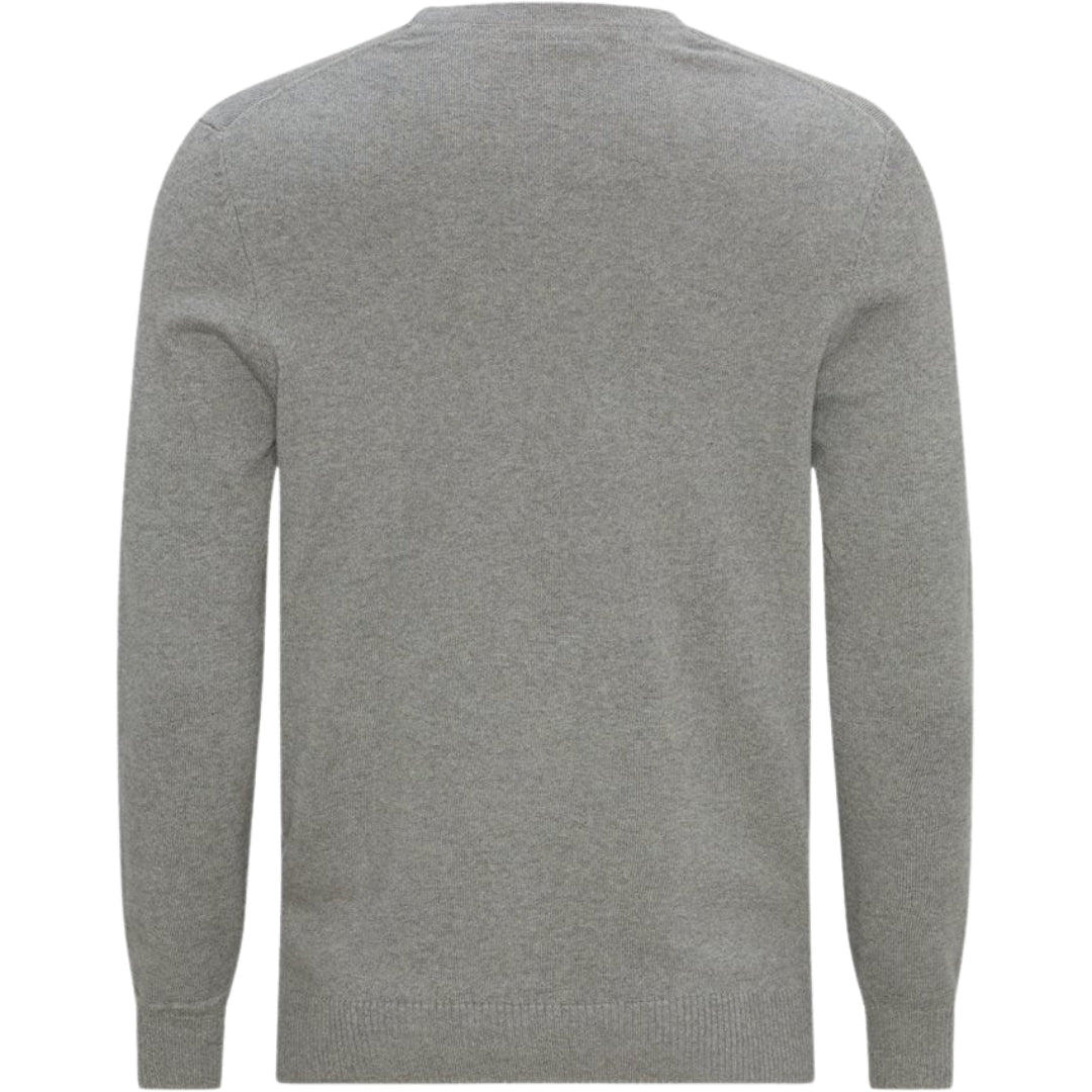 Lyle & Scott Cotton Merino Crew Neck Jumper Grey Sweater S