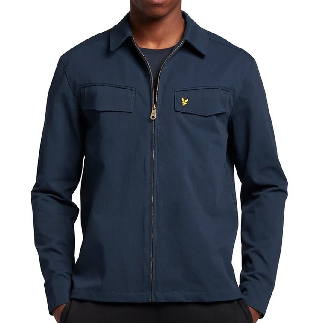 Lyle & Scott Nylon Pocket Navy Blue Overshirt Jacket XS