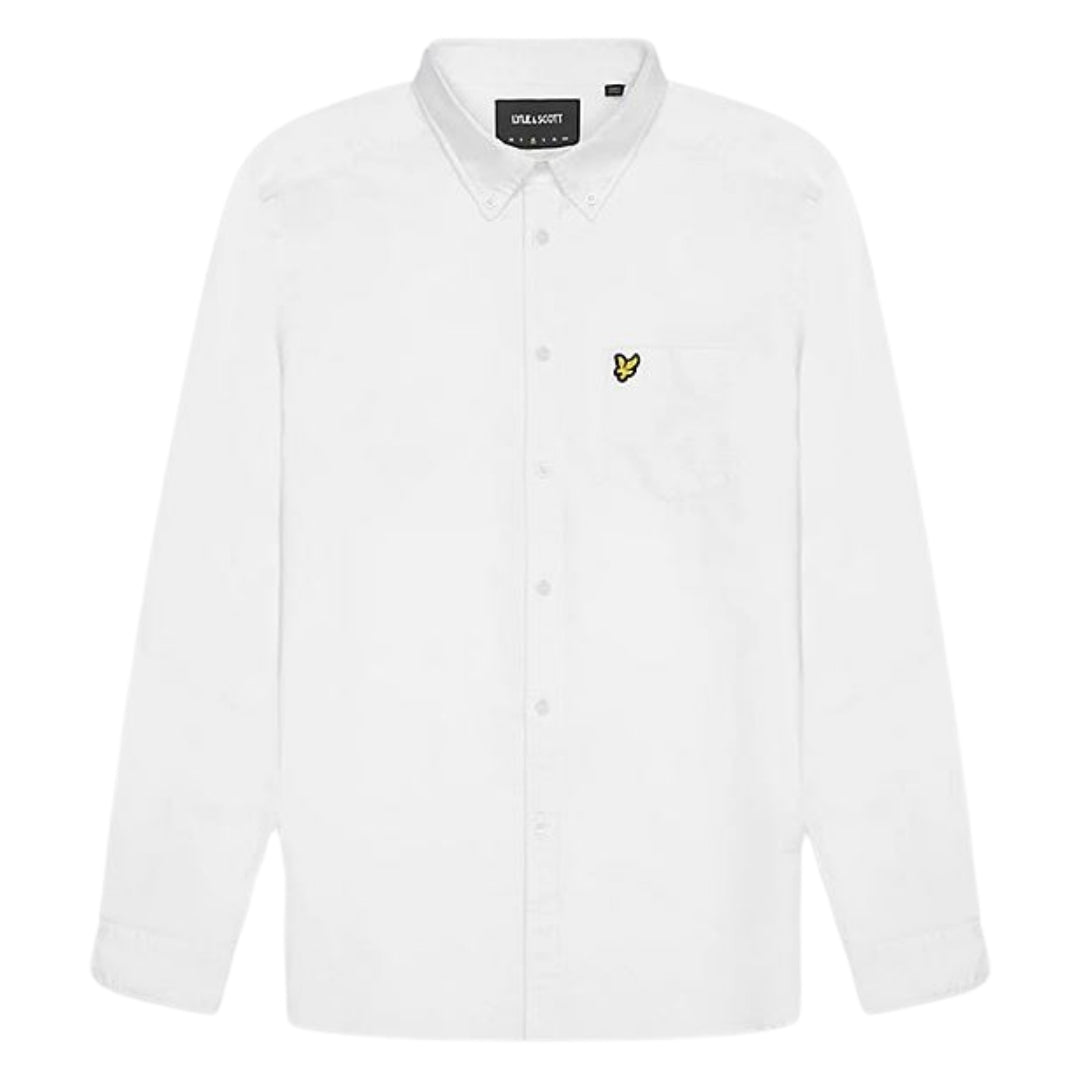 Lyle & Scott White Long Sleeve Shirt S