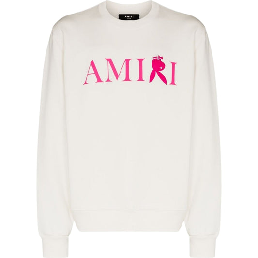 Amiri Reverse Bunny Logo White Sweatshirt XS