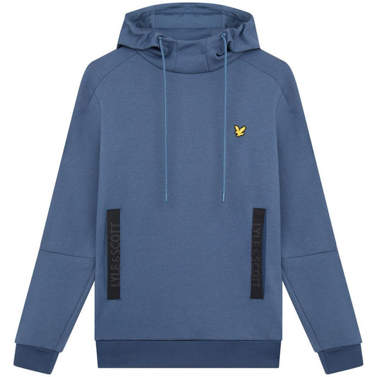 Lyle & Scott Pocket Branded Sweat Light Navy Blue Hoodie XS