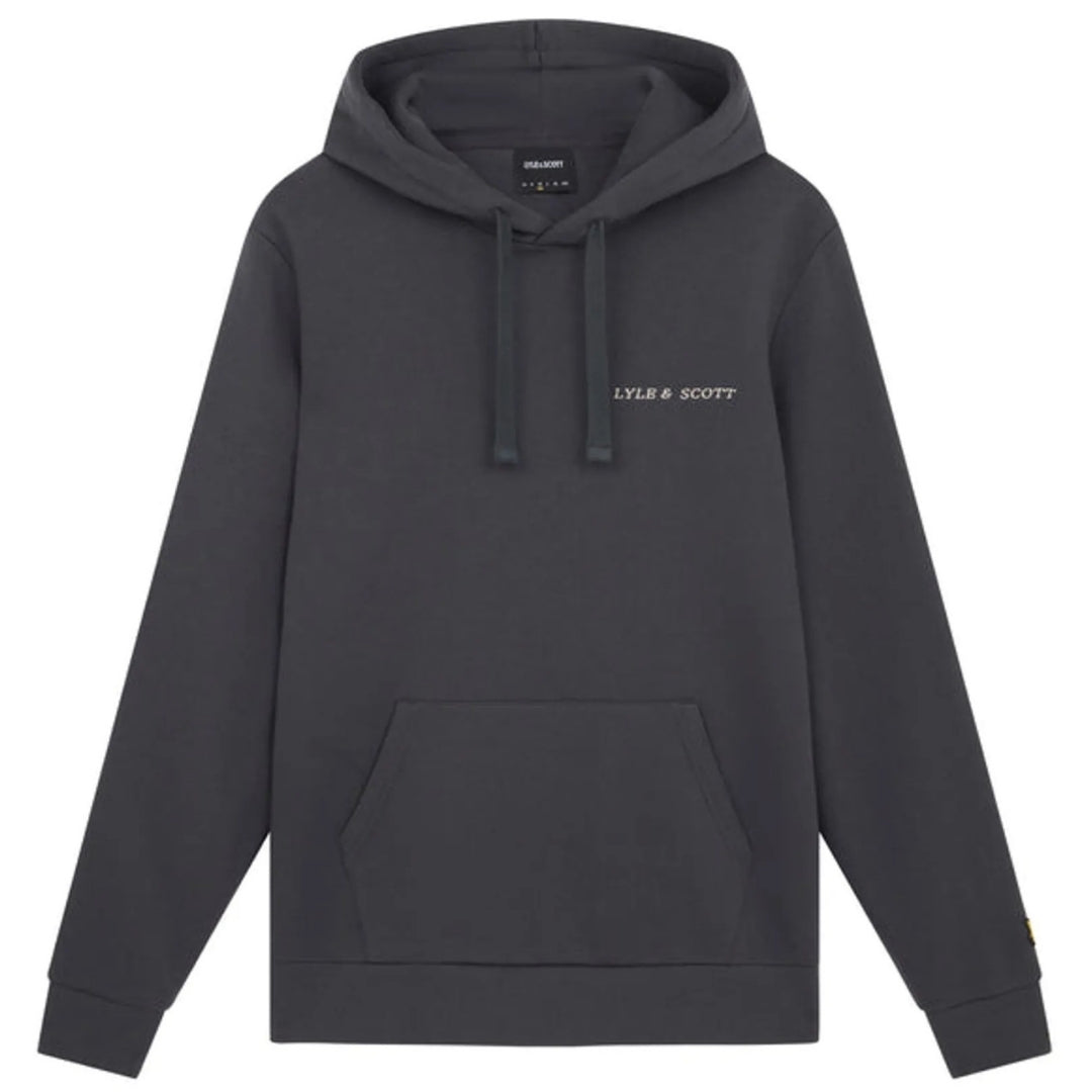 Lyle & Scott Embroidered Gunmetal Grey Hoodie M