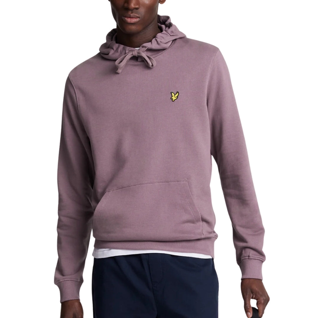 Lyle & Scott Branded Highland Mauve Purple Pull-over Hoodie M