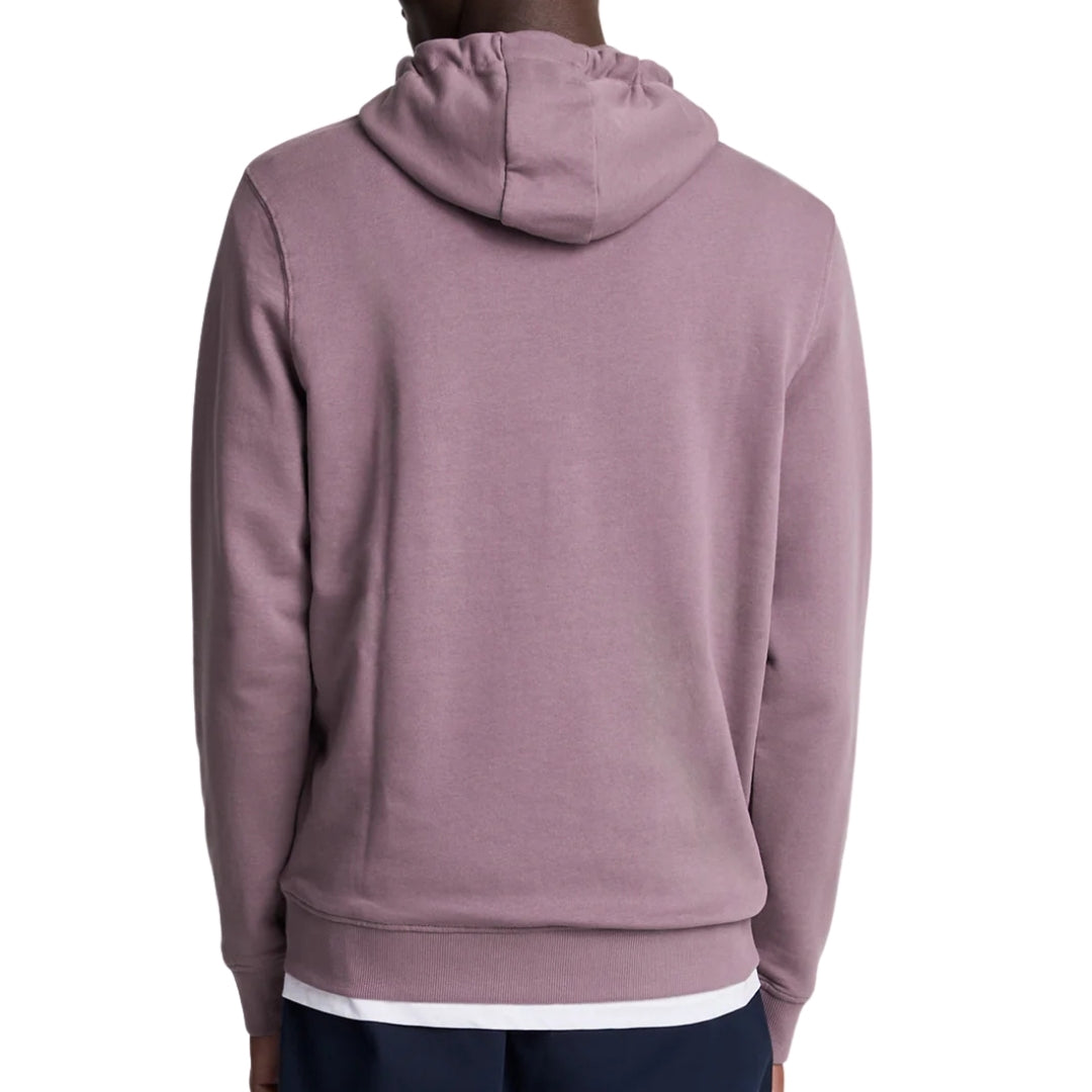 Lyle & Scott Branded Highland Mauve Purple Pull-over Hoodie M