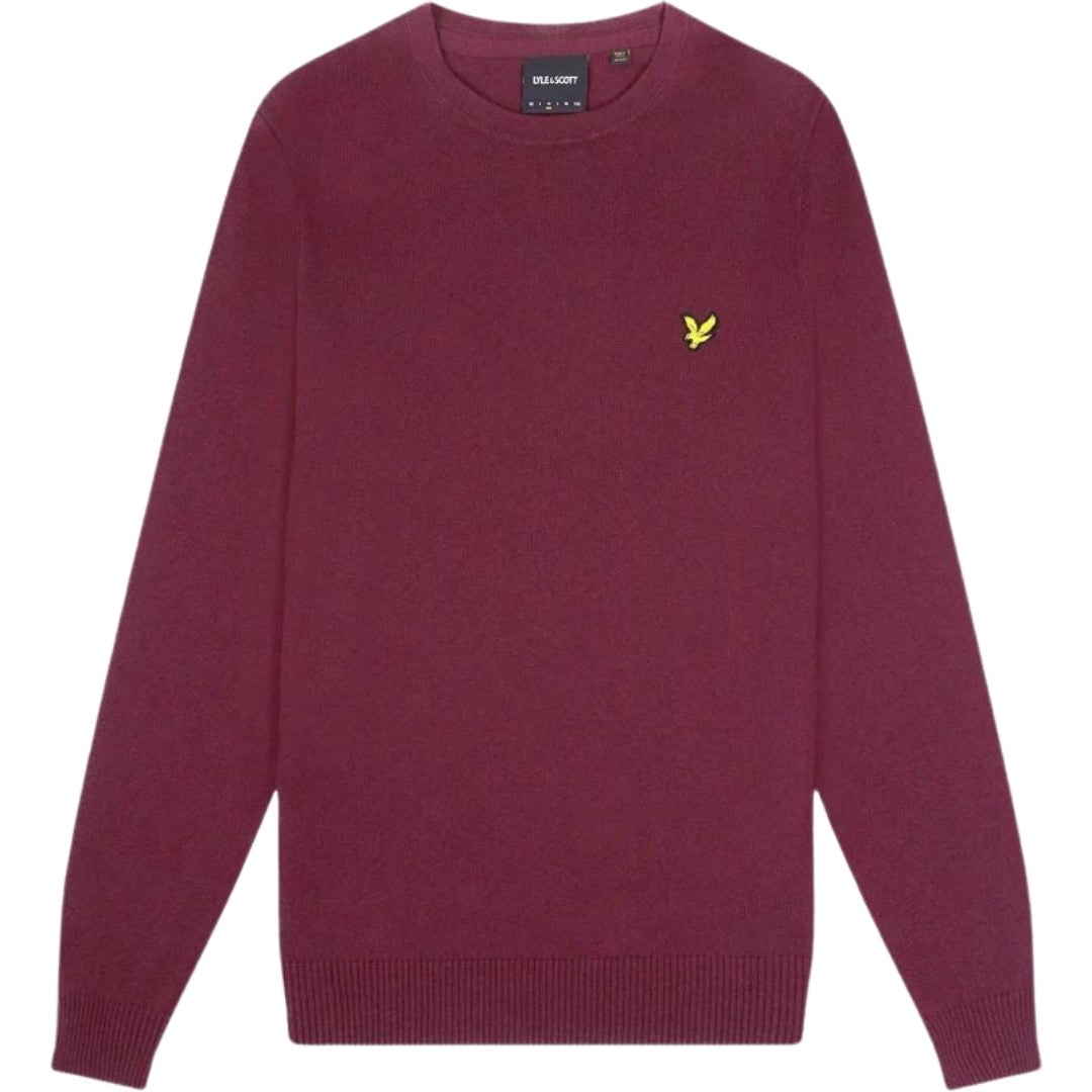 Lyle & Scott Mens KN400VC X237 Sweater Red