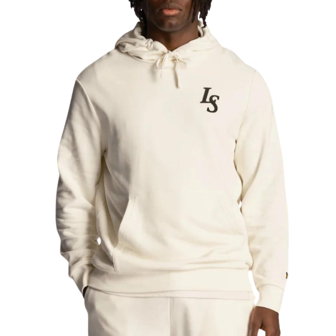 Lyle & Scott Club Emblem Chalk Hoodie M