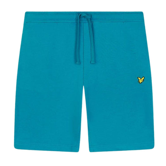 Lyle & Scott Branded Logo Leisure Blue Sweat Shorts