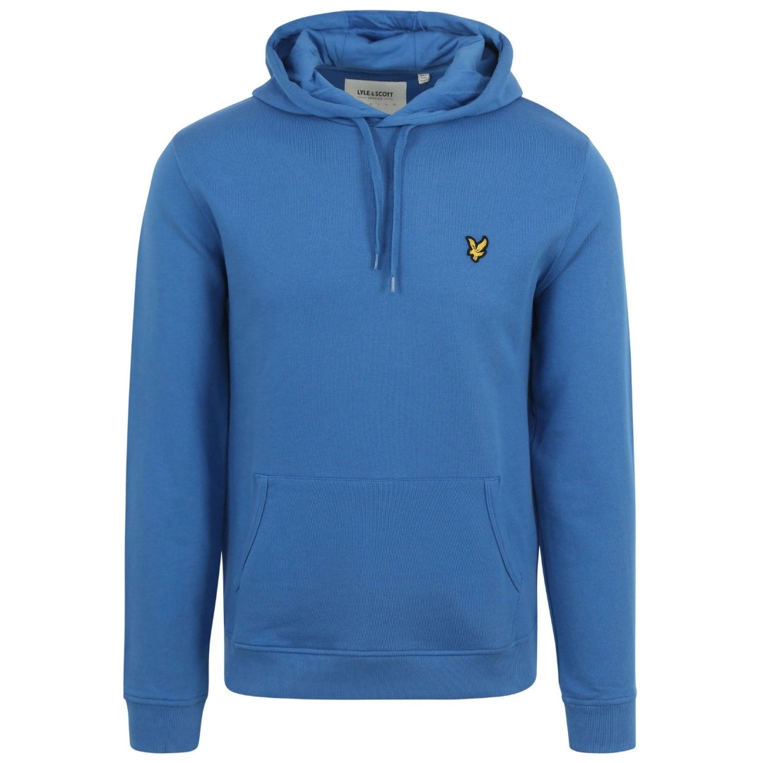 Lyle & Scott Branded Spring Blue Pull-over Hoodie