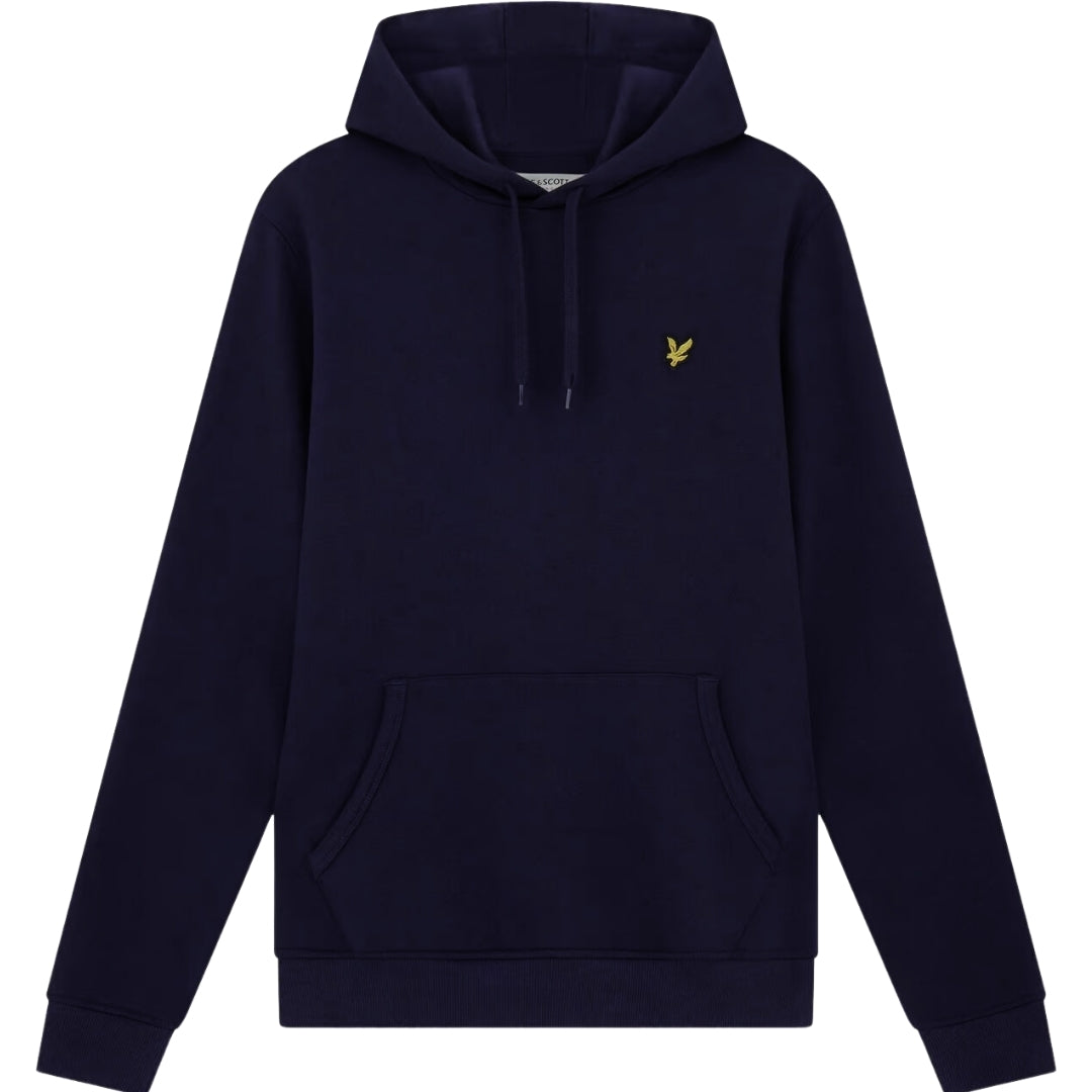 Lyle & Scott Branded Dark Navy Pull-over Hoodie