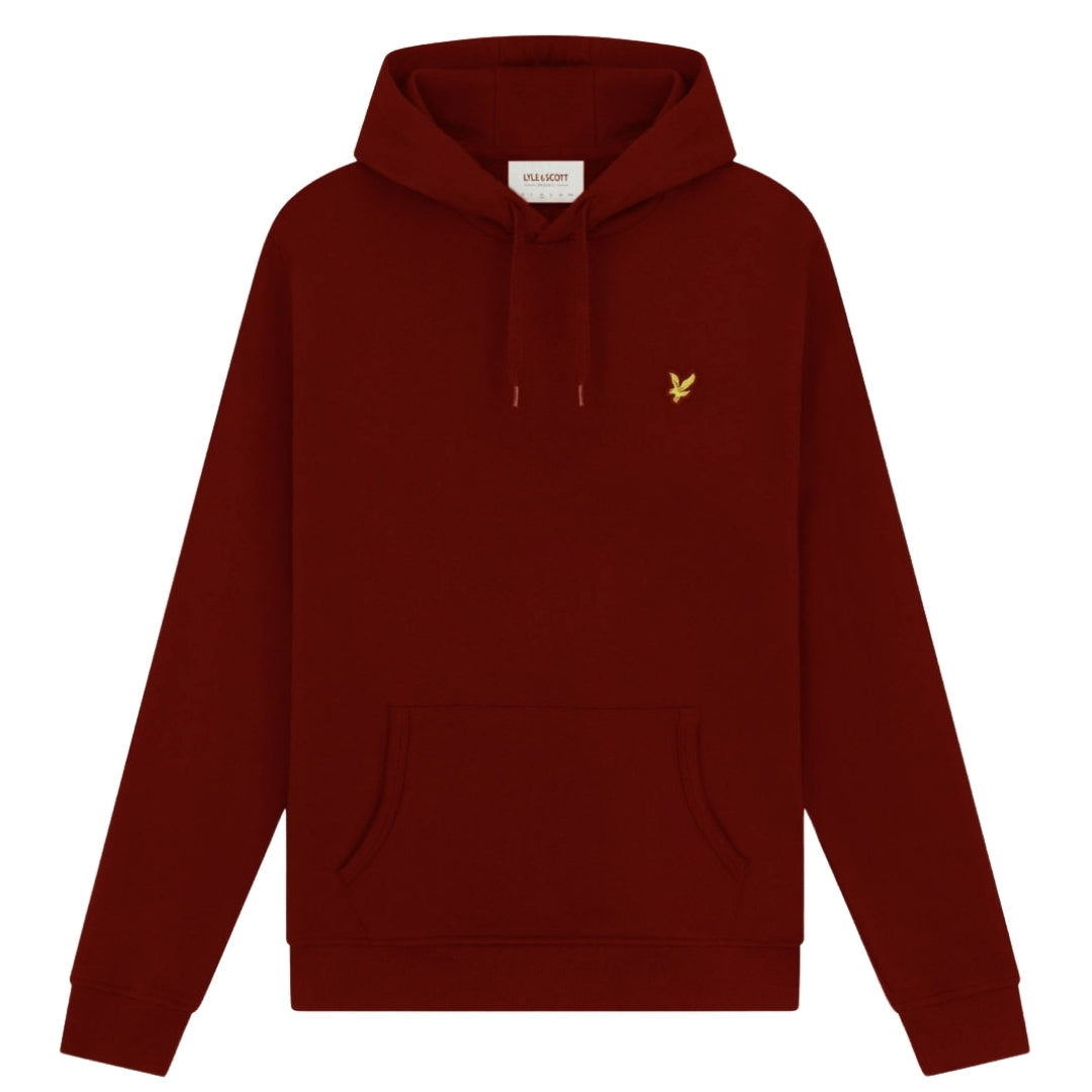 Lyle & Scott Branded Gala Red Pull-over Hoodie