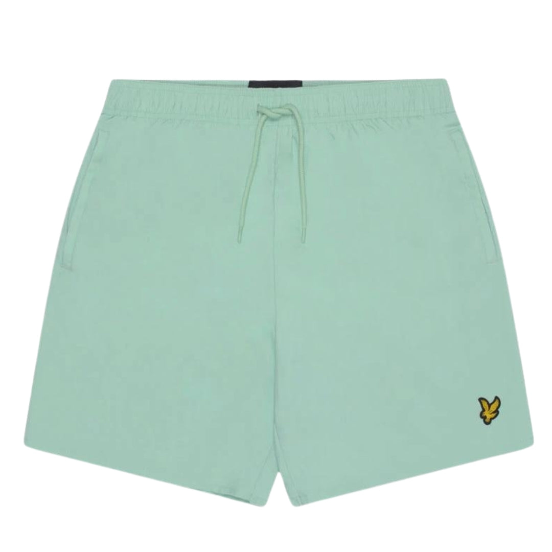 Lyle & Scott Branded Logo Turquoise Shadow Swim Shorts