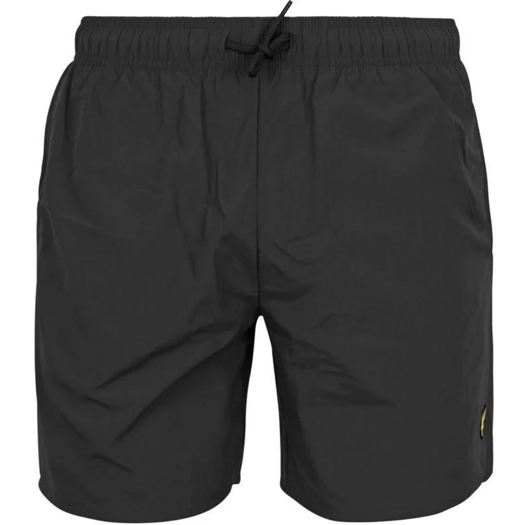 Lyle & Scott Branded Logo Black Swim Shorts