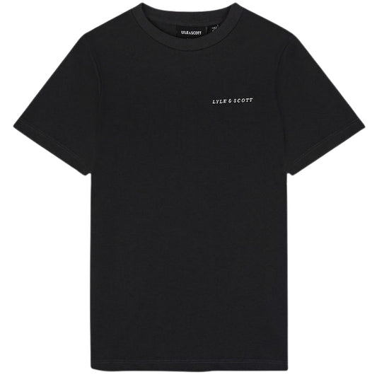 Lyle & Scott Embroidered Logo Saddle Black T-Shirt