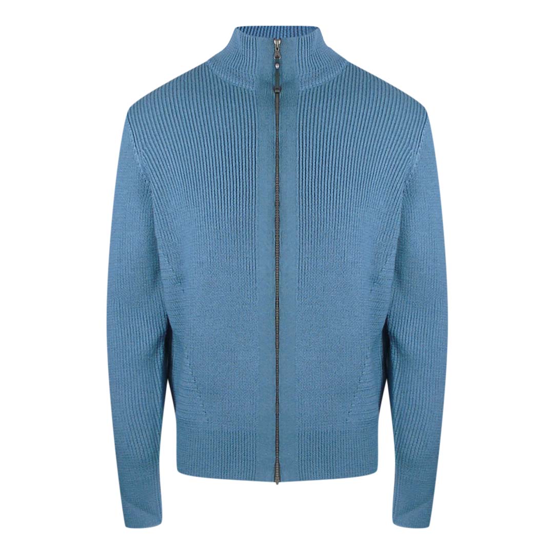 Parajumpers Manny Hydro Blue Zip-Up Sweatshirt L