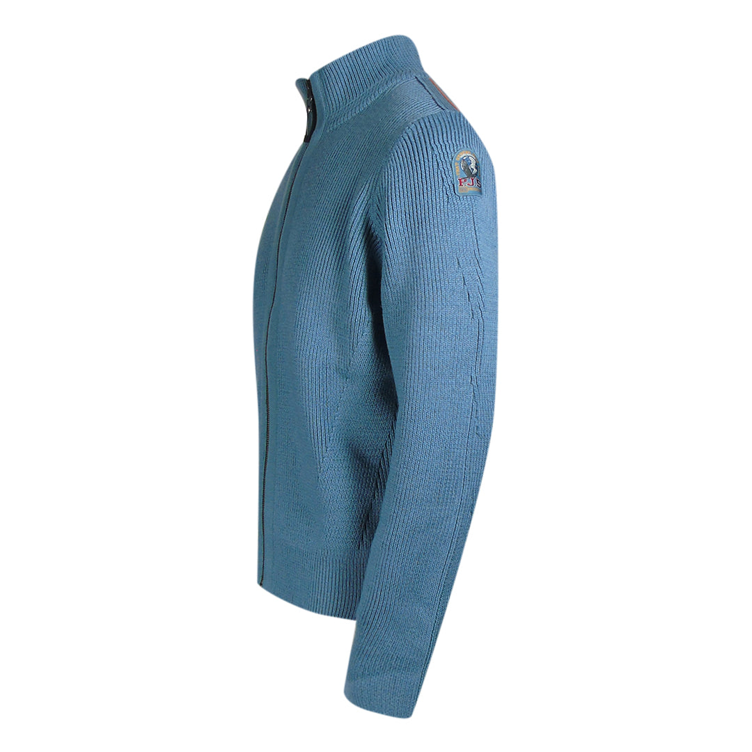 Parajumpers Manny Hydro Blue Zip-Up Sweatshirt L