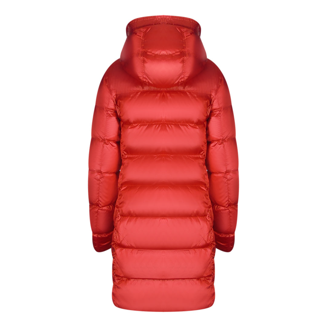 Parajumpers Marion Red Long Hooded Down Jacket S