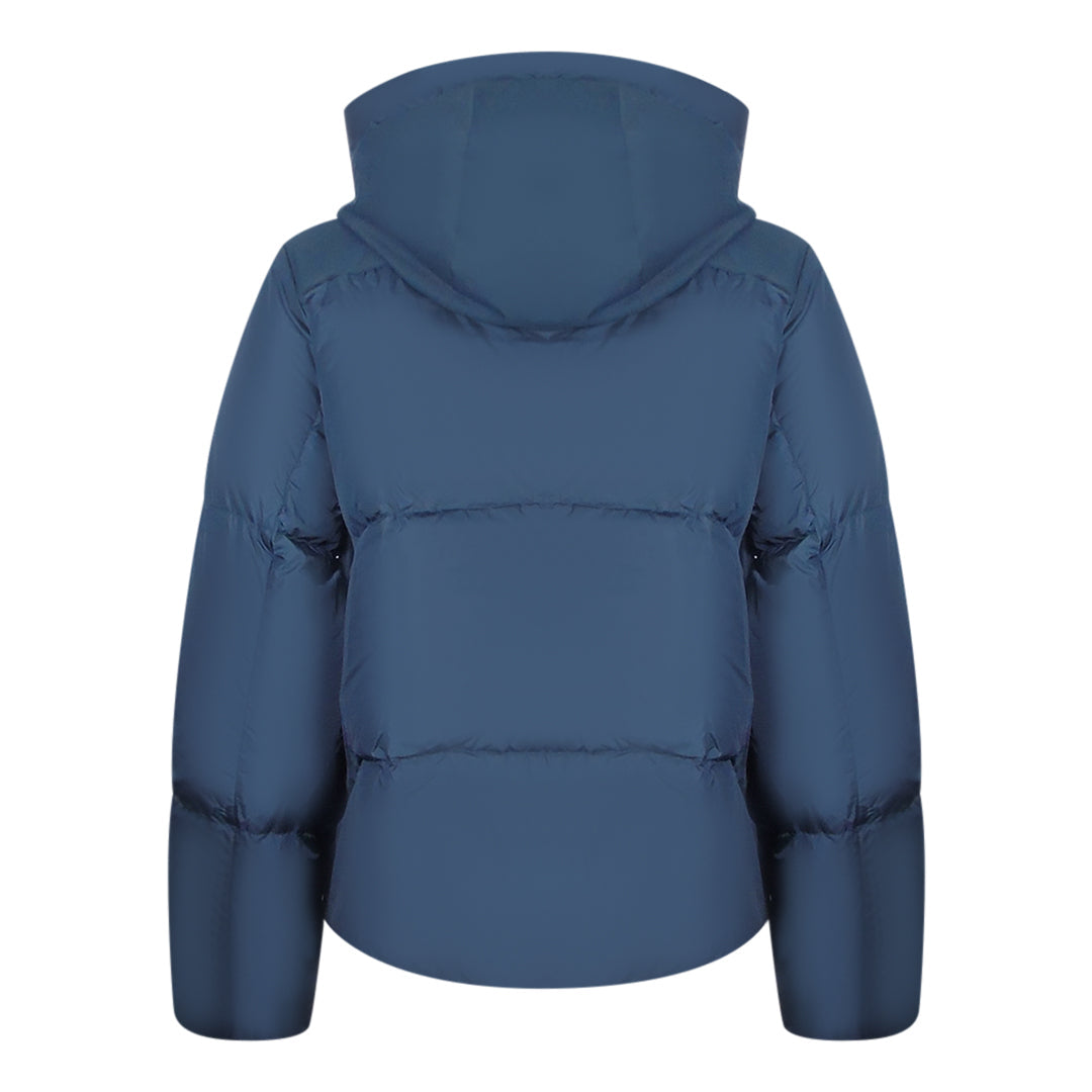 Parajumpers Nami Navy Blue Hooded Down Jacket S