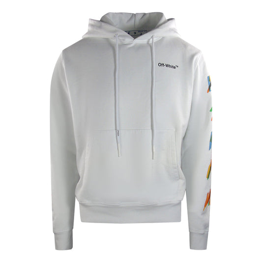 Off-White Mens OMBB034G21FLE0110110 Hoodie White