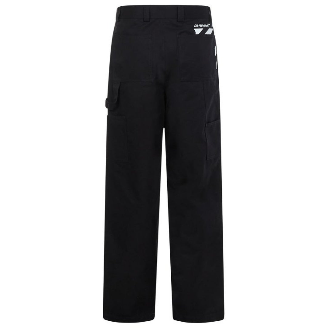 Off-White Diag Pocket Carpenter Pant Black Trousers S