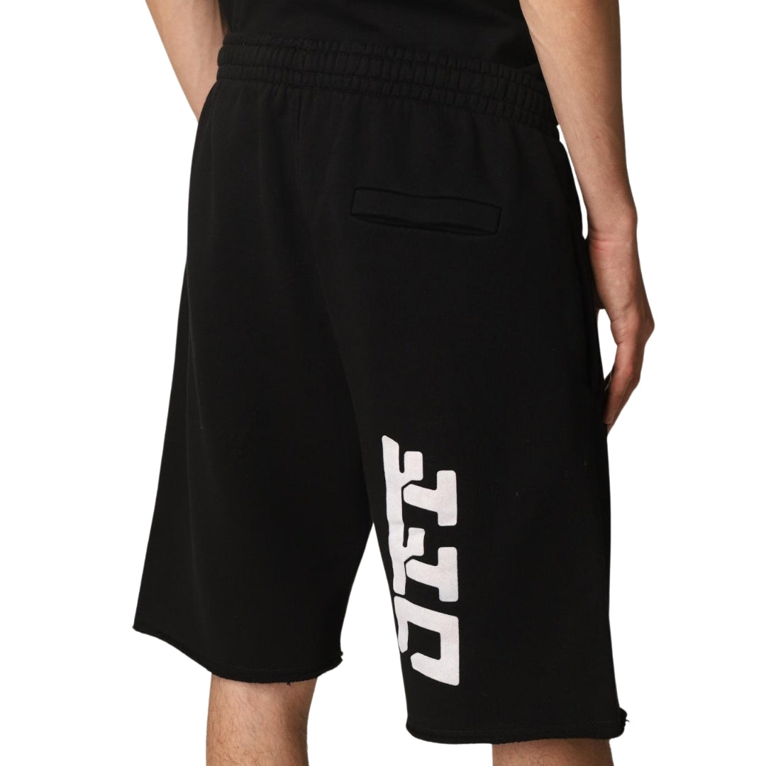 Off-White 90'S Logo Black Sweat Shorts L