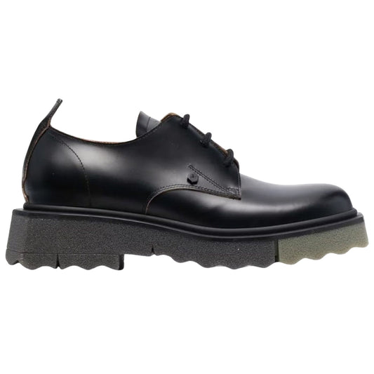 Off-White Sponge Derby Black Shoes UK 7