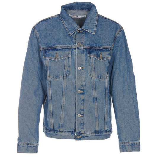 Off-White Skate Fit Blue Denim Jacket S