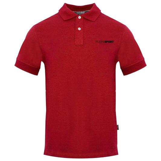 Plein Sport Equipment Logo Red Polo Shirt S