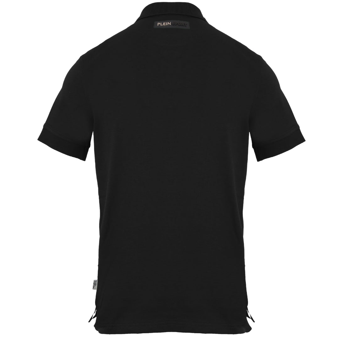 Plein Sport Equipment Logo Black Polo Shirt S