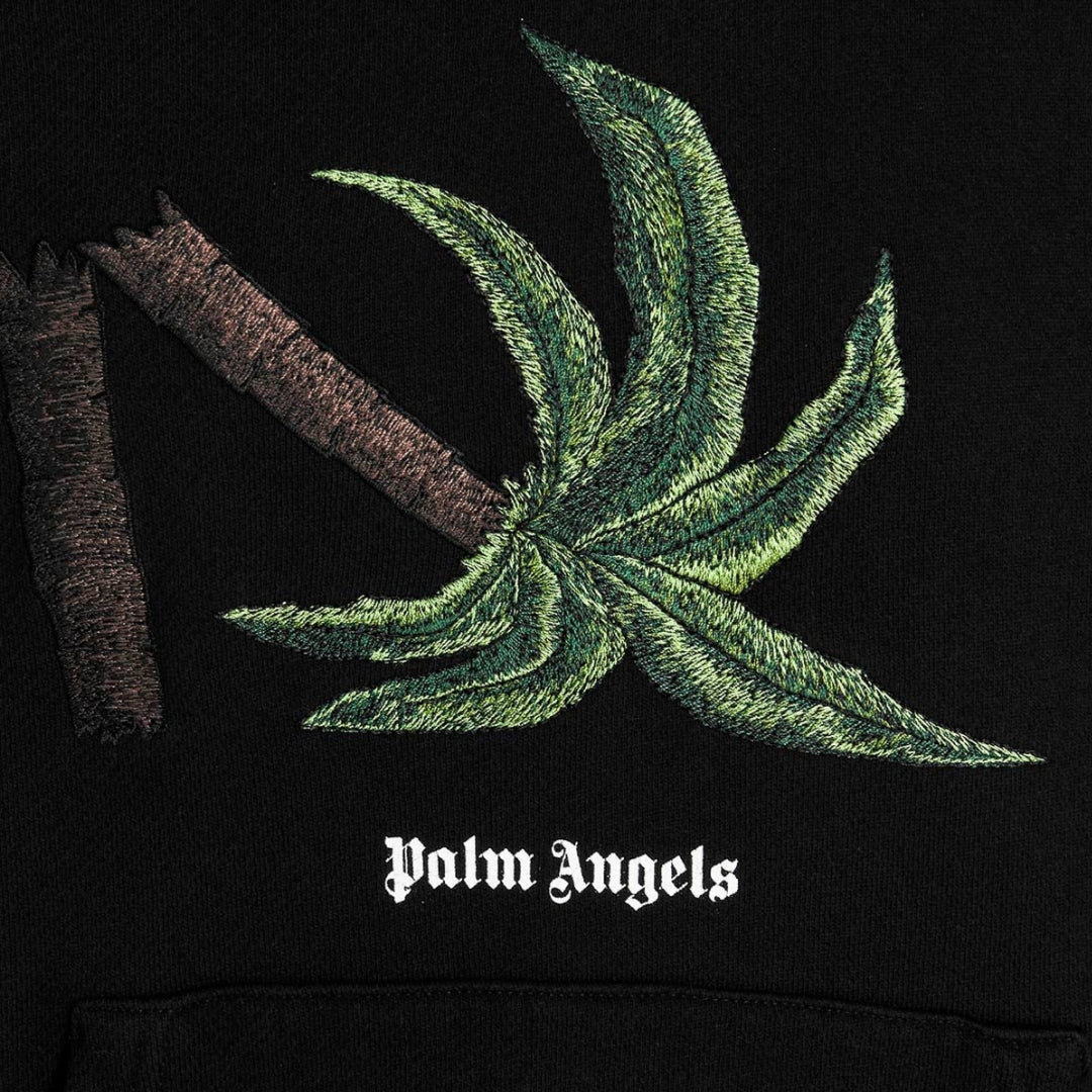 Palm Angels Broken Palm Tree Black Hoodie XL