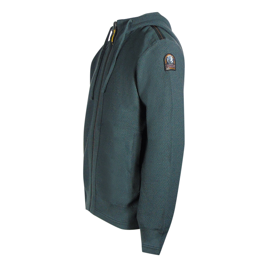 Parajumpers Zip Up Dark Green Gables Hoodie L