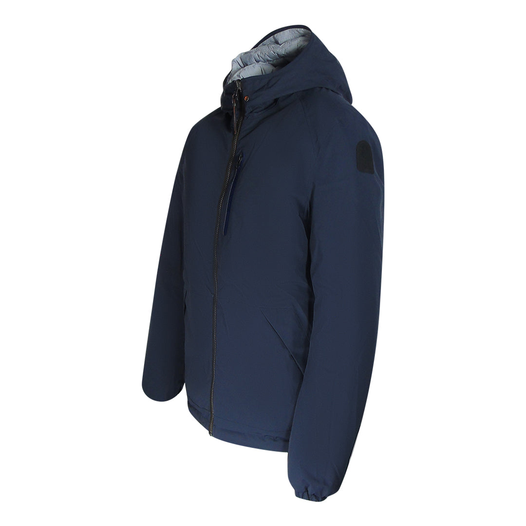 Parajumpers Lunar Rock Navy Blue Reverisble Down Jacket L